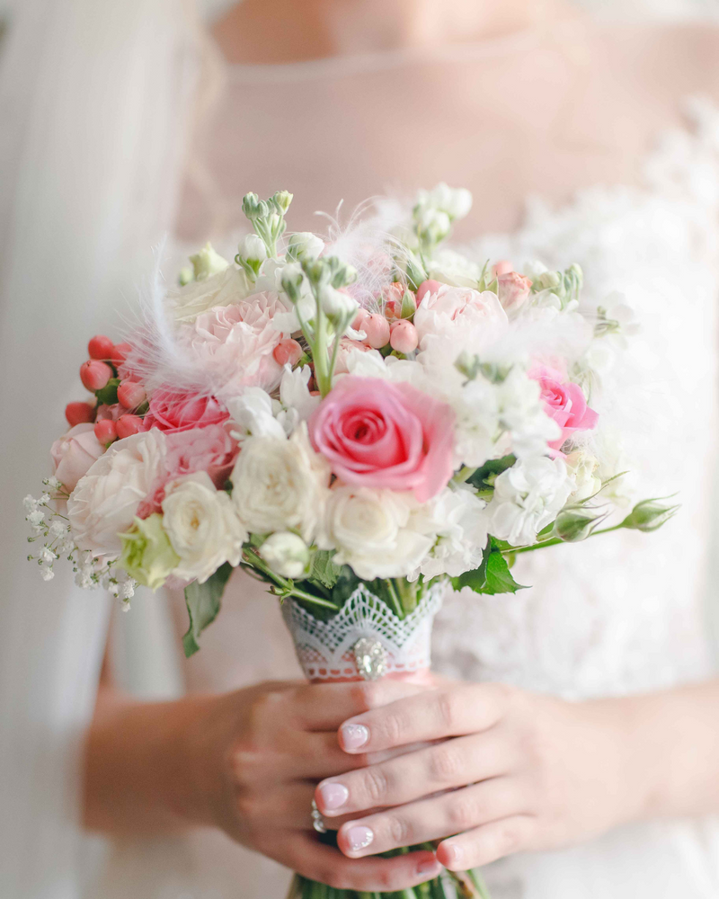Bouquet of flowers showing love